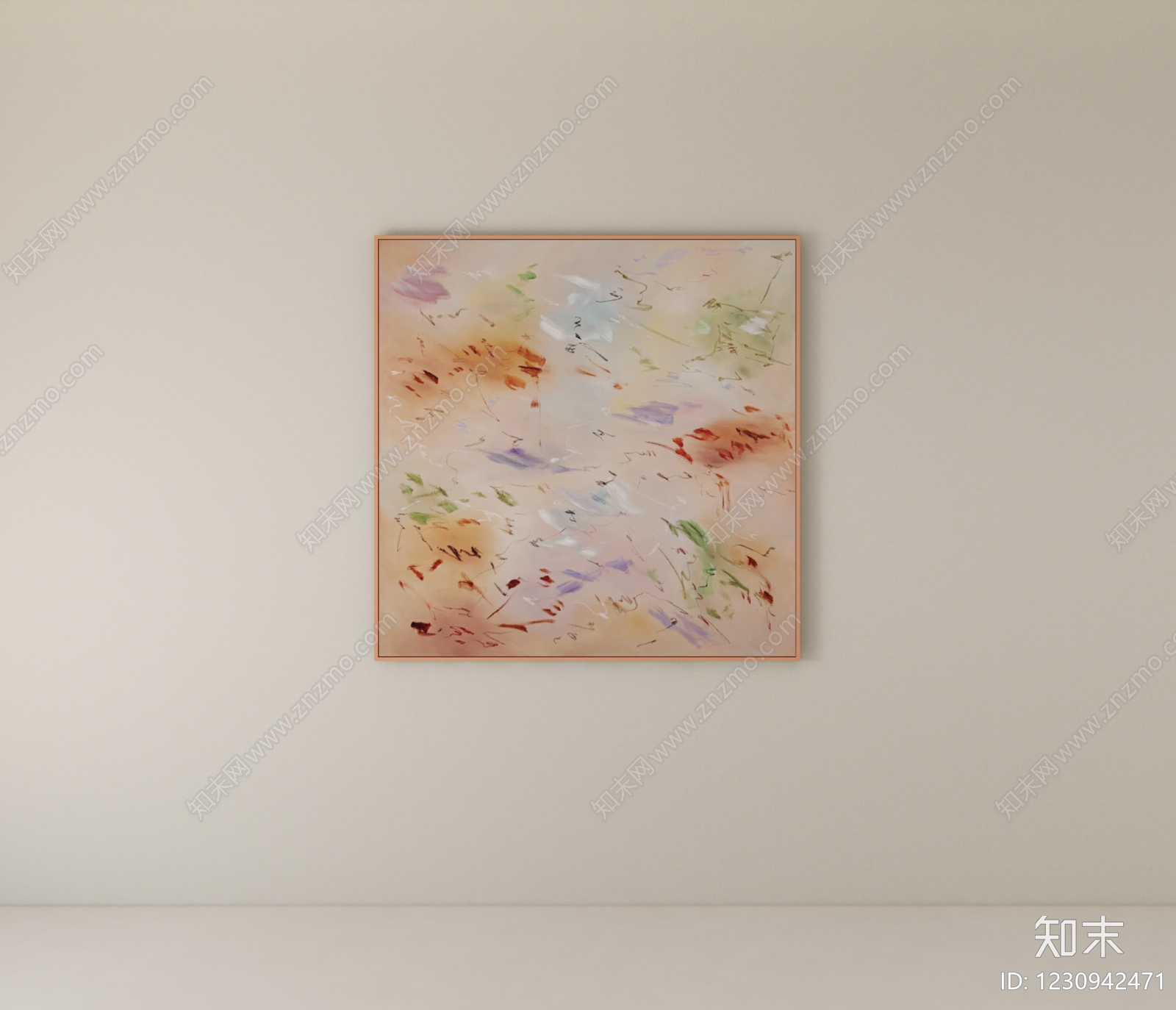 极简抽象画SU模型下载【ID:1230942471】