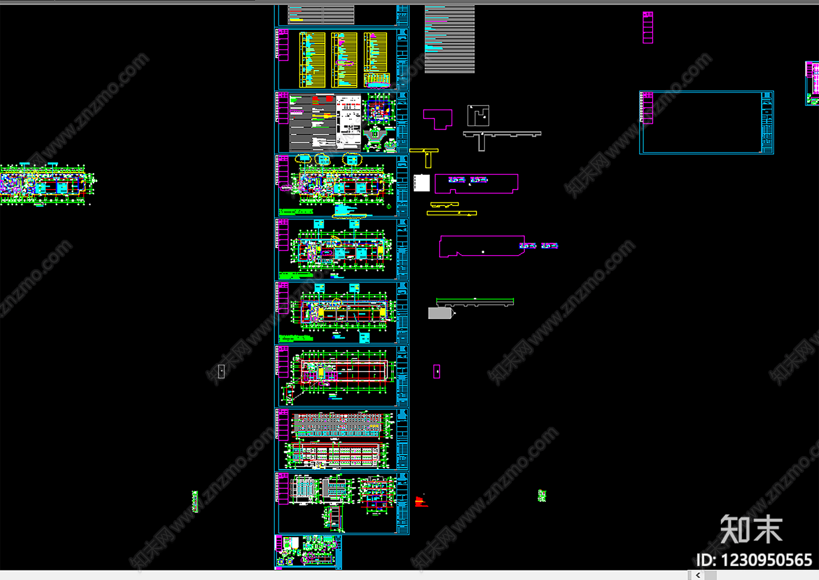 学校建筑cad施工图下载【ID:1230950565】