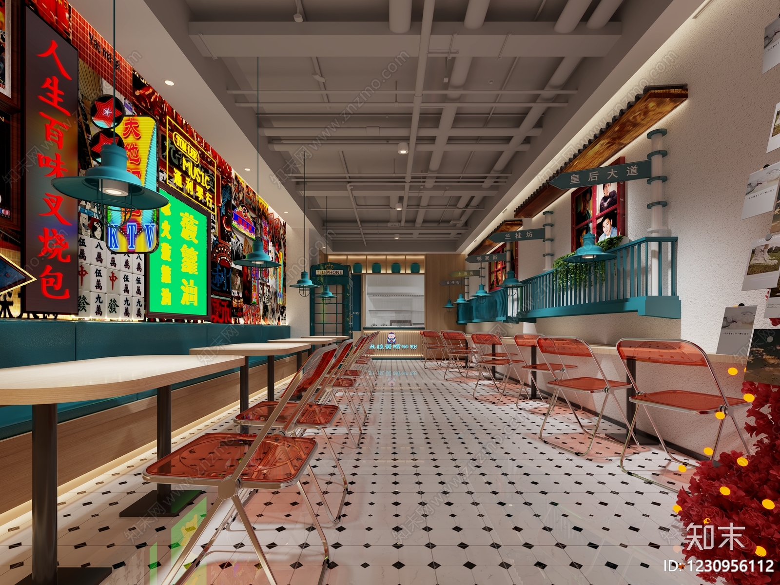 复古面馆3D模型下载【ID:1230956112】