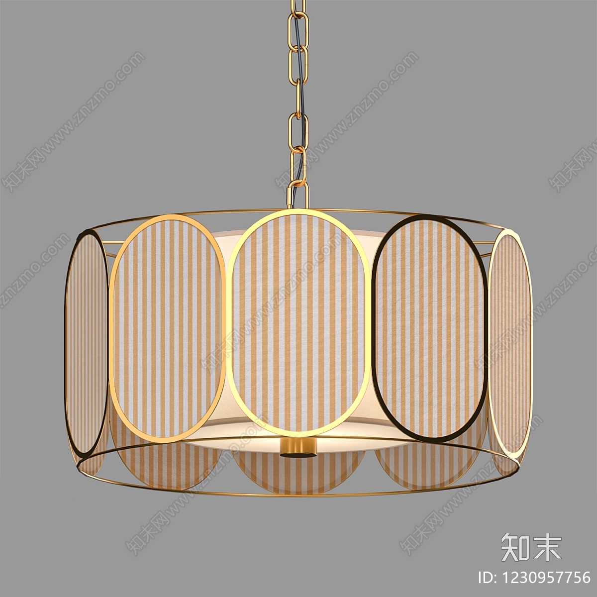 轻奢艺术吊灯3D模型下载【ID:1230957756】