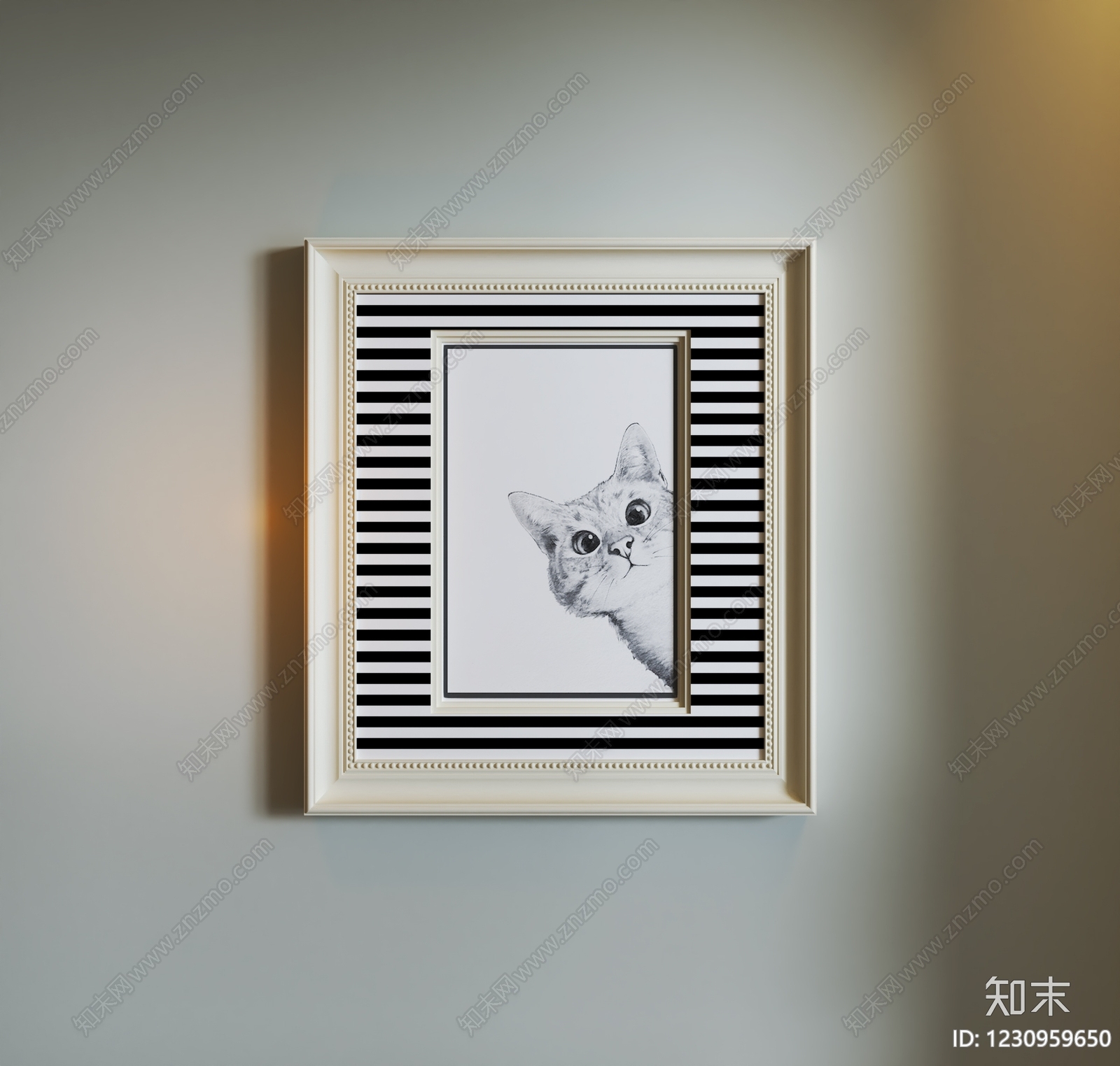 现代简约儿童挂画3D模型下载【ID:1230959650】