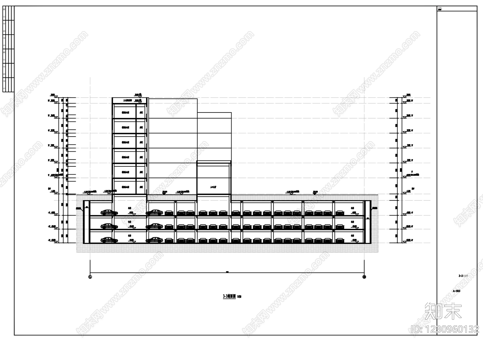 学校建筑cad施工图下载【ID:1230960132】