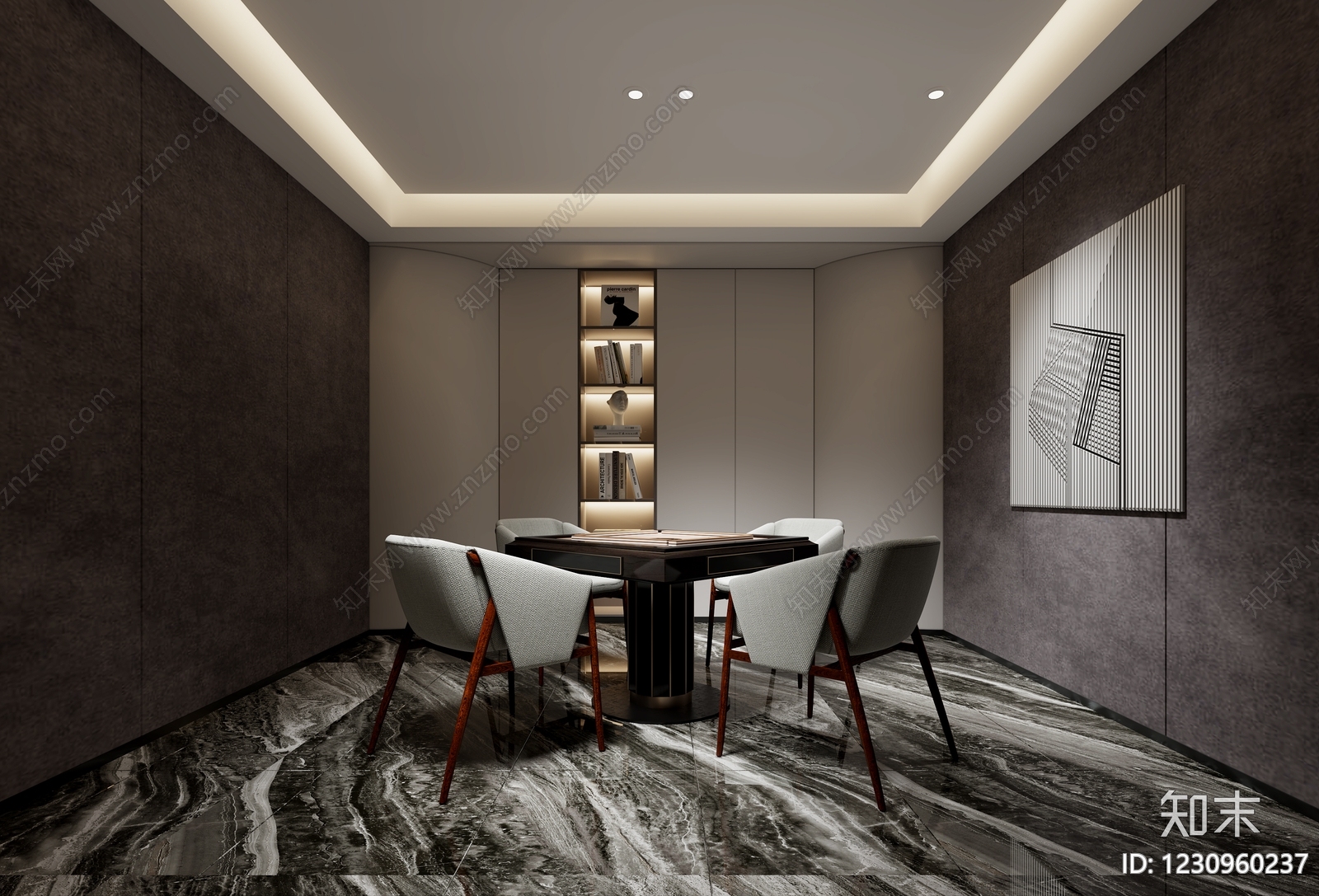 轻奢影音室3D模型下载【ID:1230960237】
