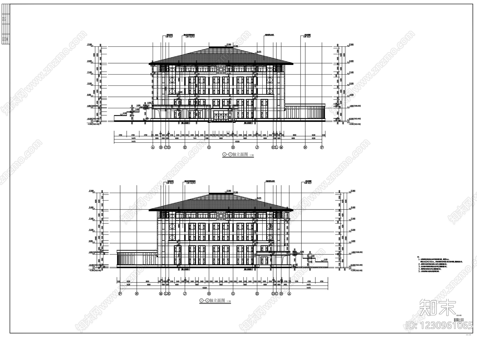 学校建筑cad施工图下载【ID:1230961065】