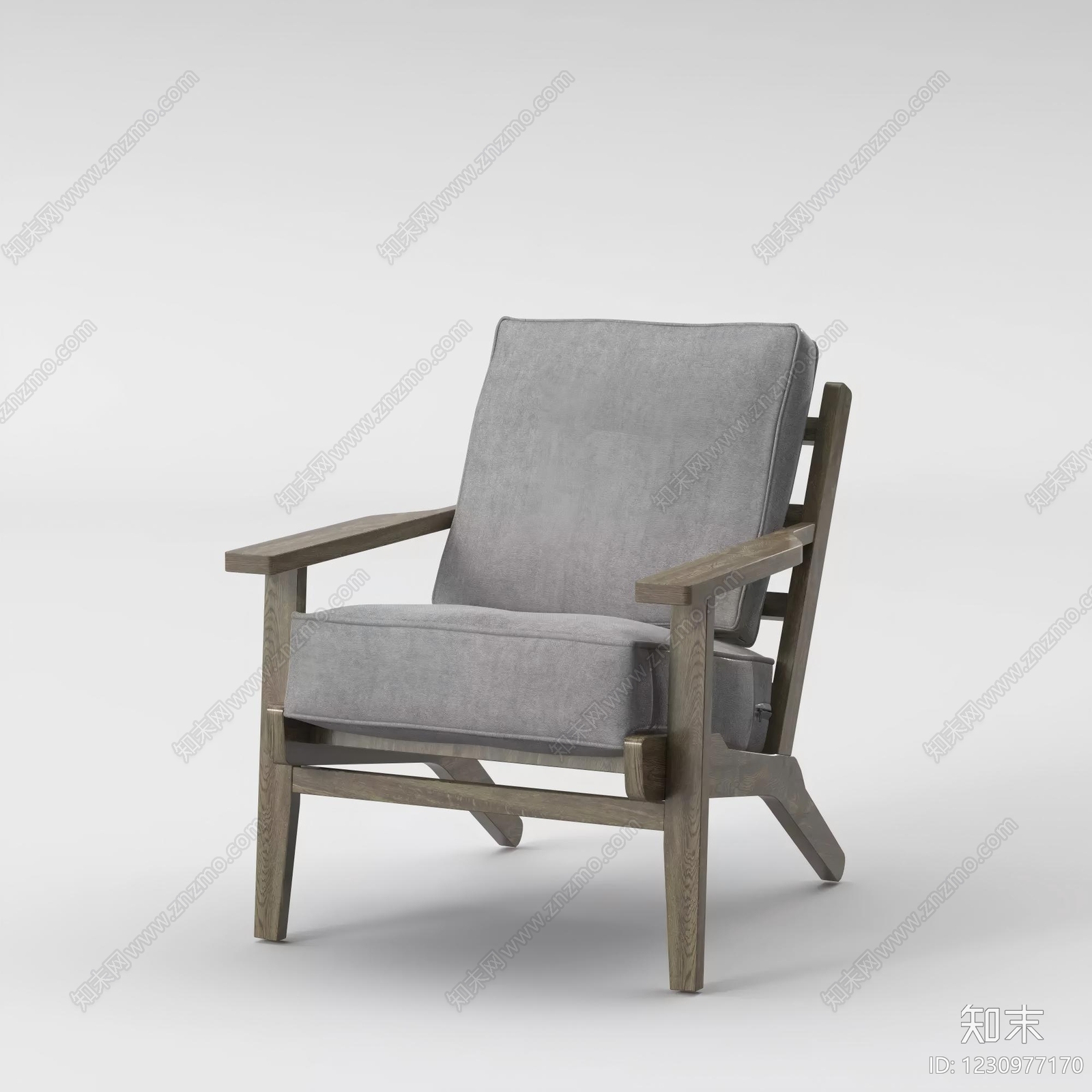 北欧休闲椅3D模型下载【ID:1230977170】