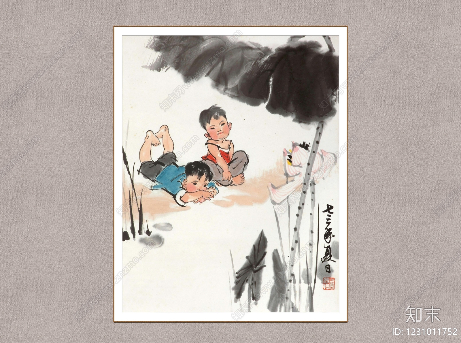 中式画框SU模型下载【ID:1231011752】