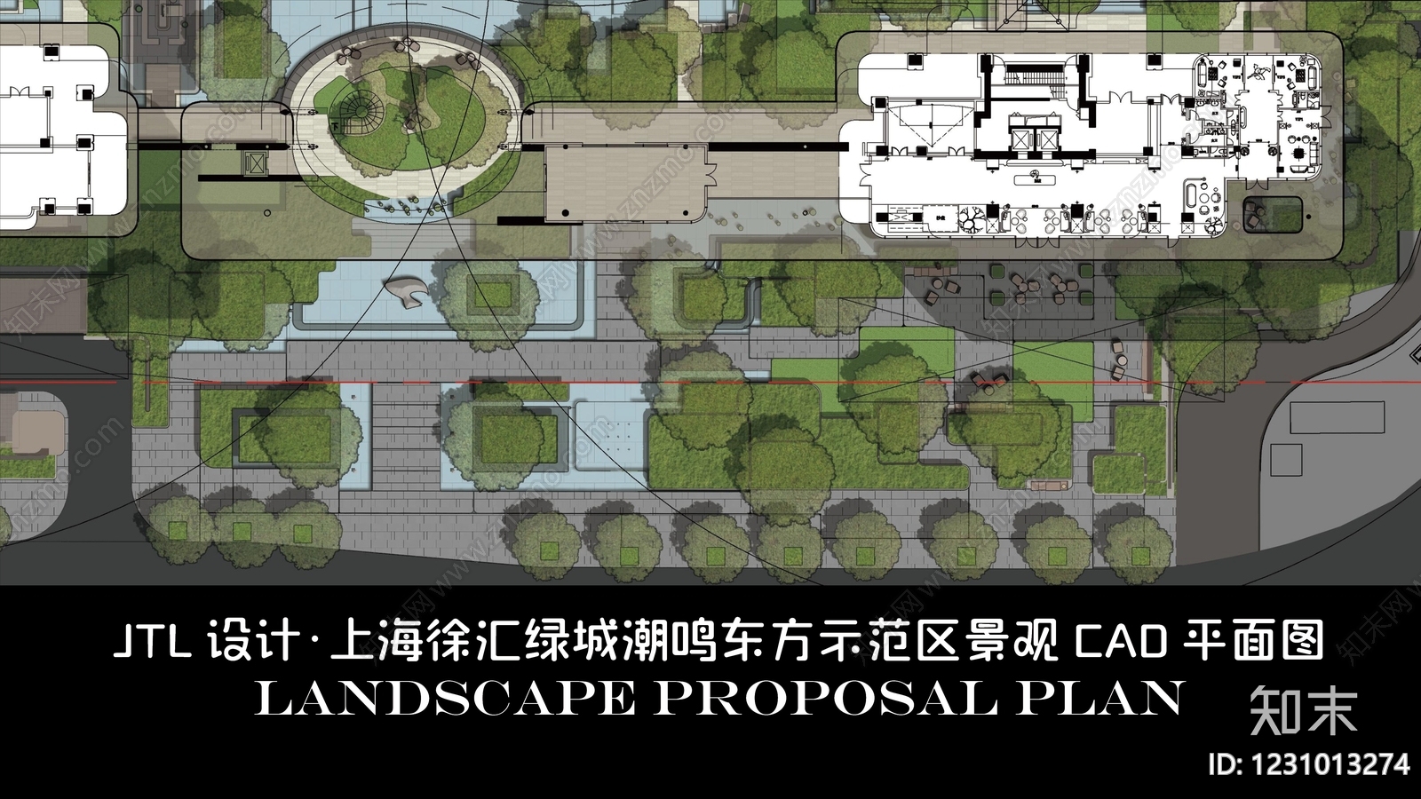 示范区景观cad施工图下载【ID:1231013274】