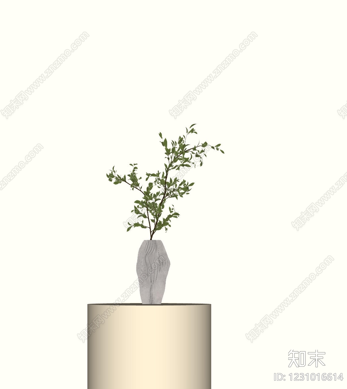 极简花艺SU模型下载【ID:1231016614】