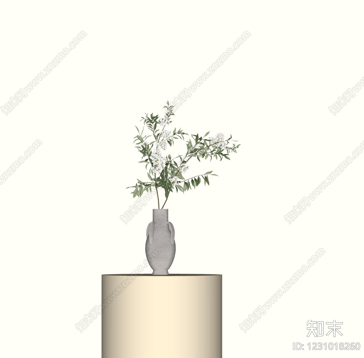 极简花艺SU模型下载【ID:1231018260】