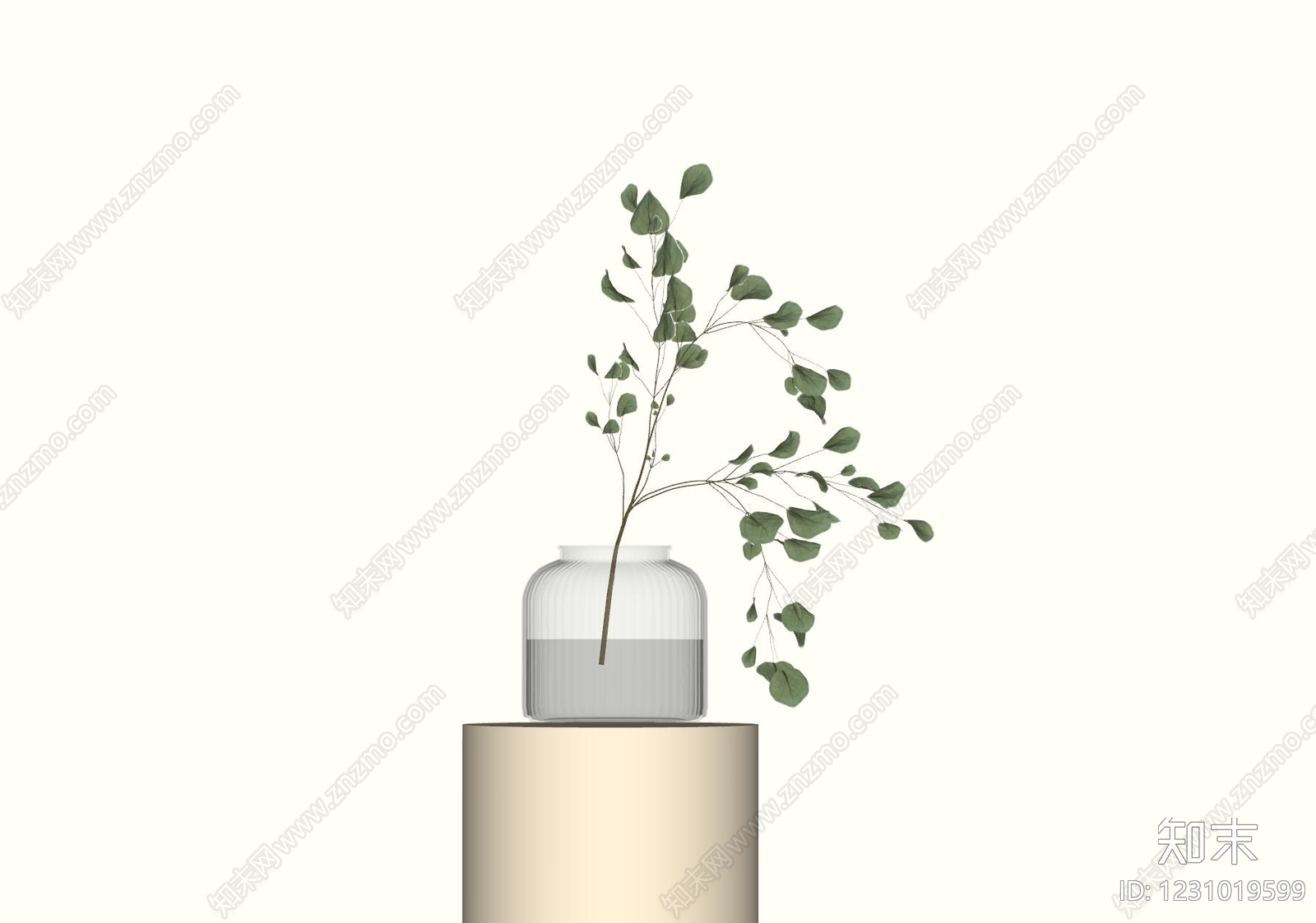 极简花艺SU模型下载【ID:1231019599】