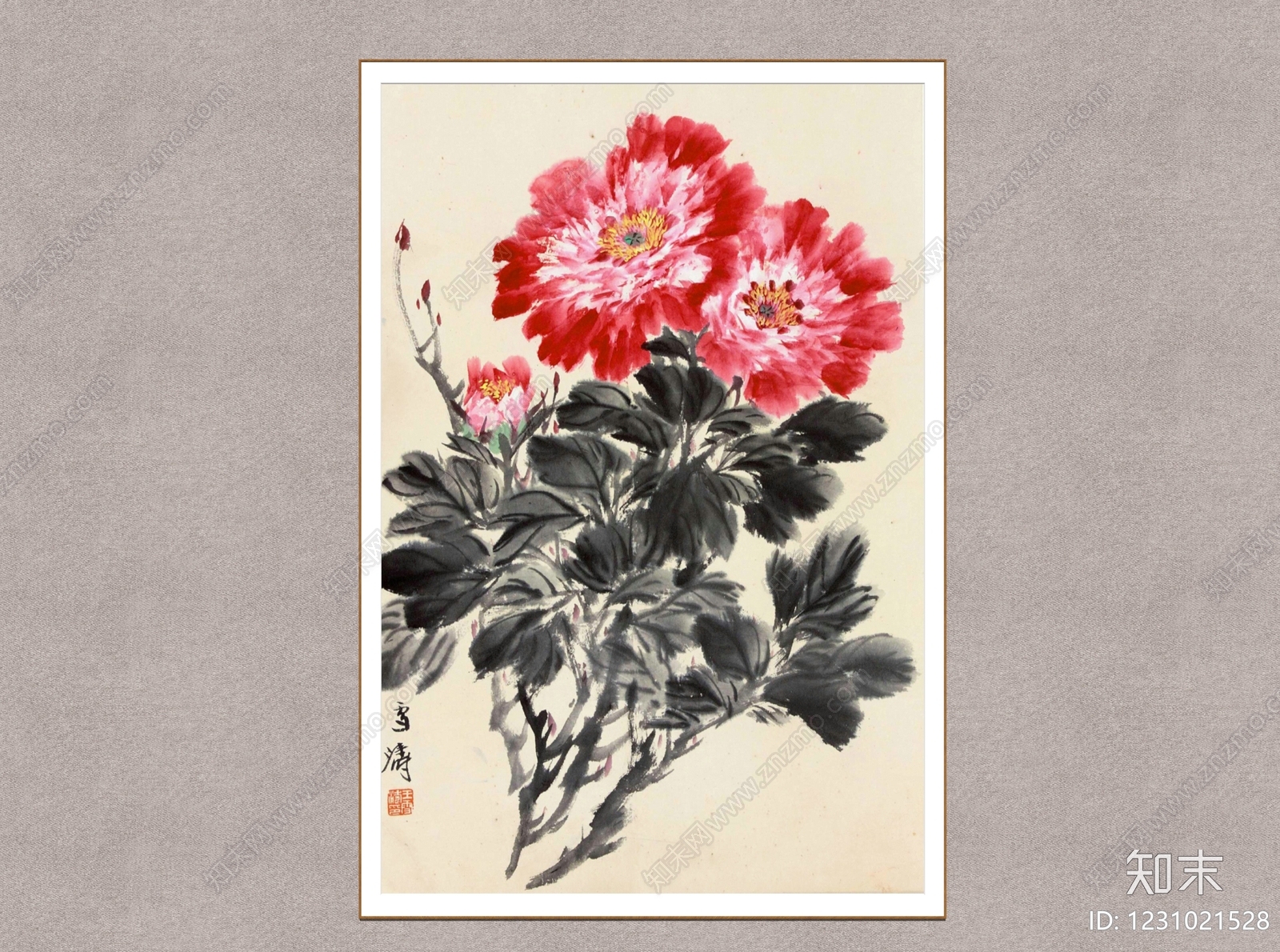 中式画框SU模型下载【ID:1231021528】
