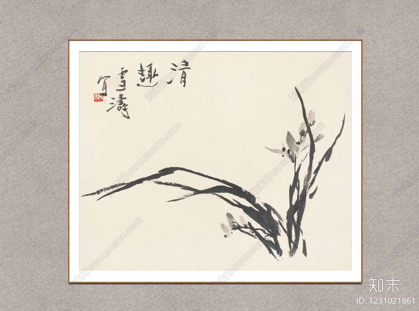中式画框SU模型下载【ID:1231021861】