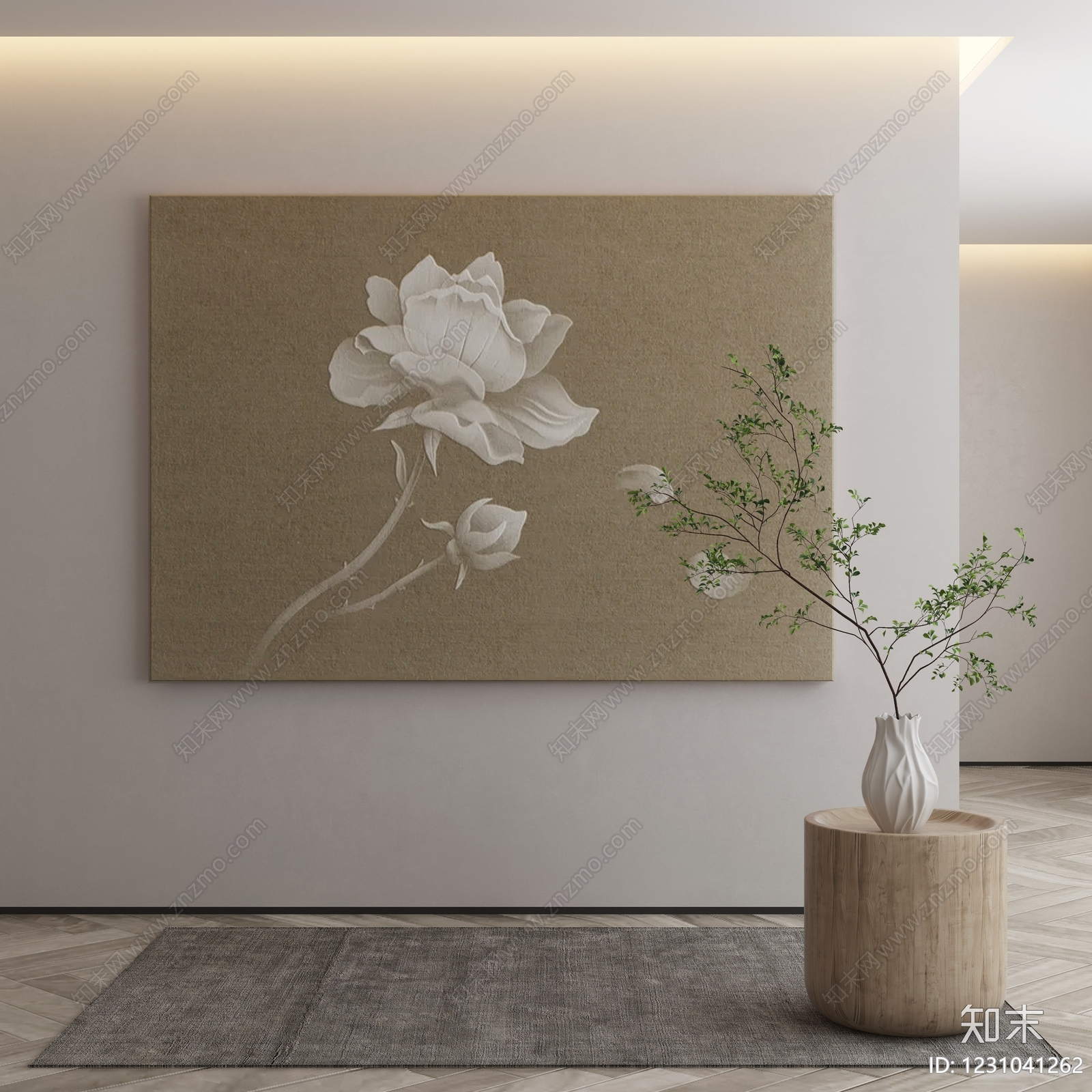 侘寂儿童挂画3D模型下载【ID:1231041262】