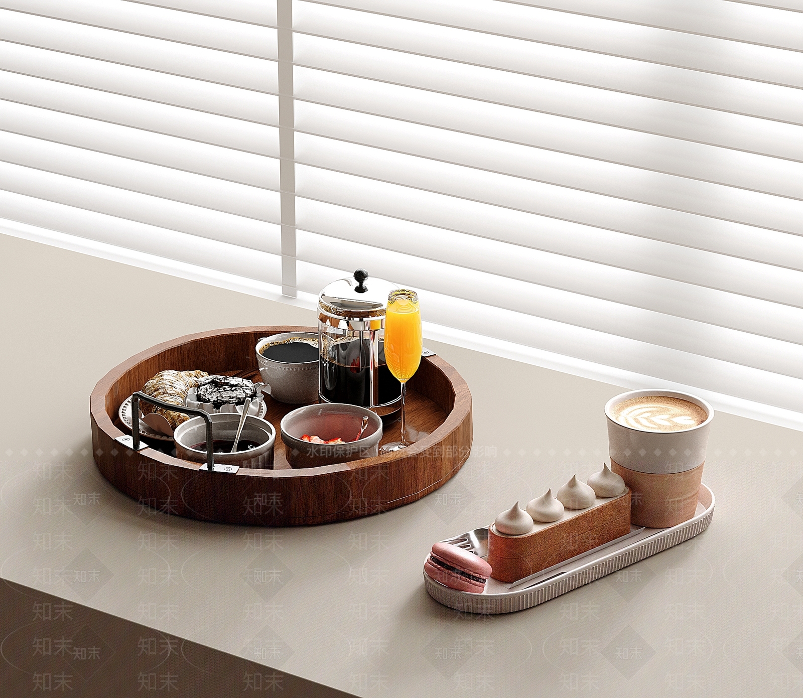 现代简约茶具SU模型下载【ID:1231045714】