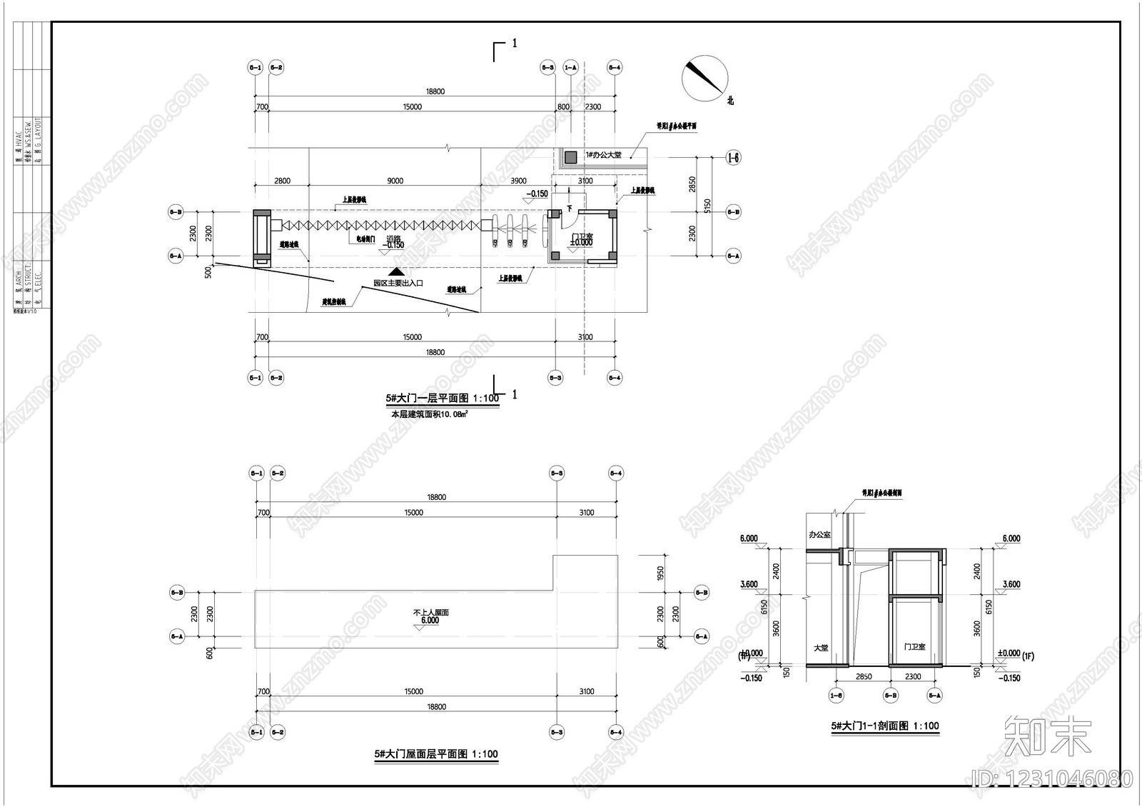 产业园建筑cad施工图下载【ID:1231046080】