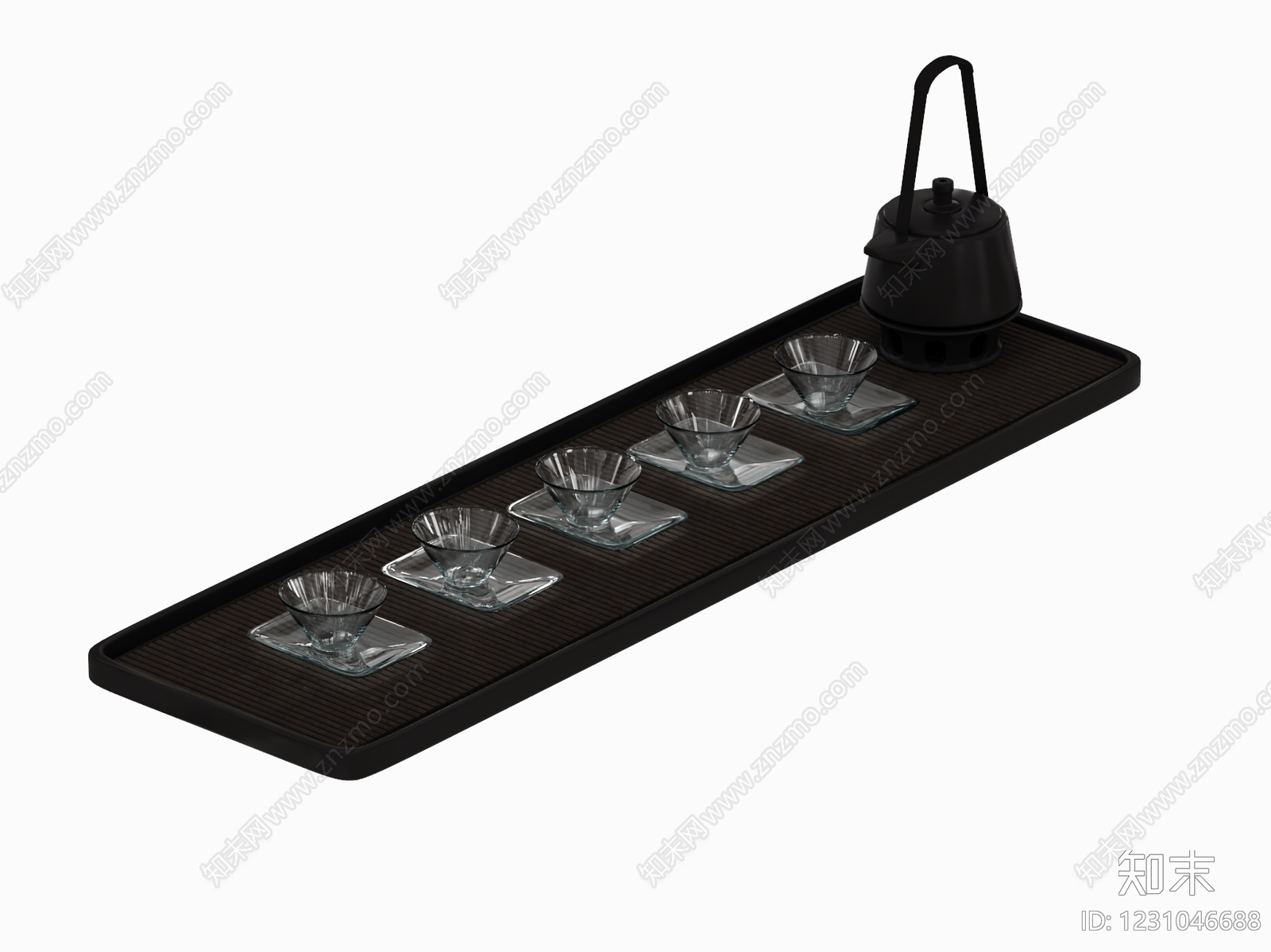 新中式餐具3D模型下载【ID:1231046688】