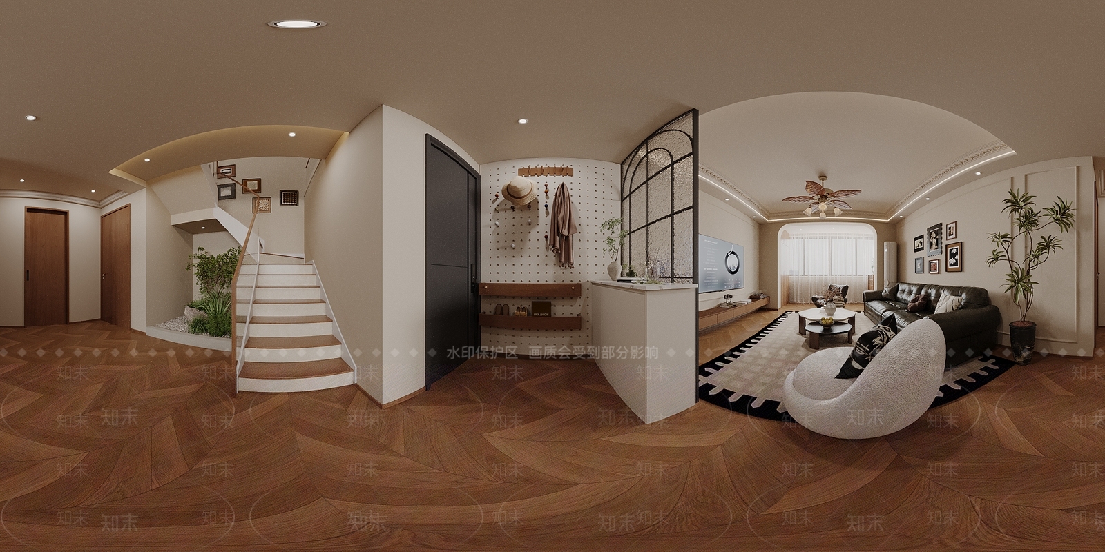 中古风家居客厅3D模型下载【ID:1231047206】