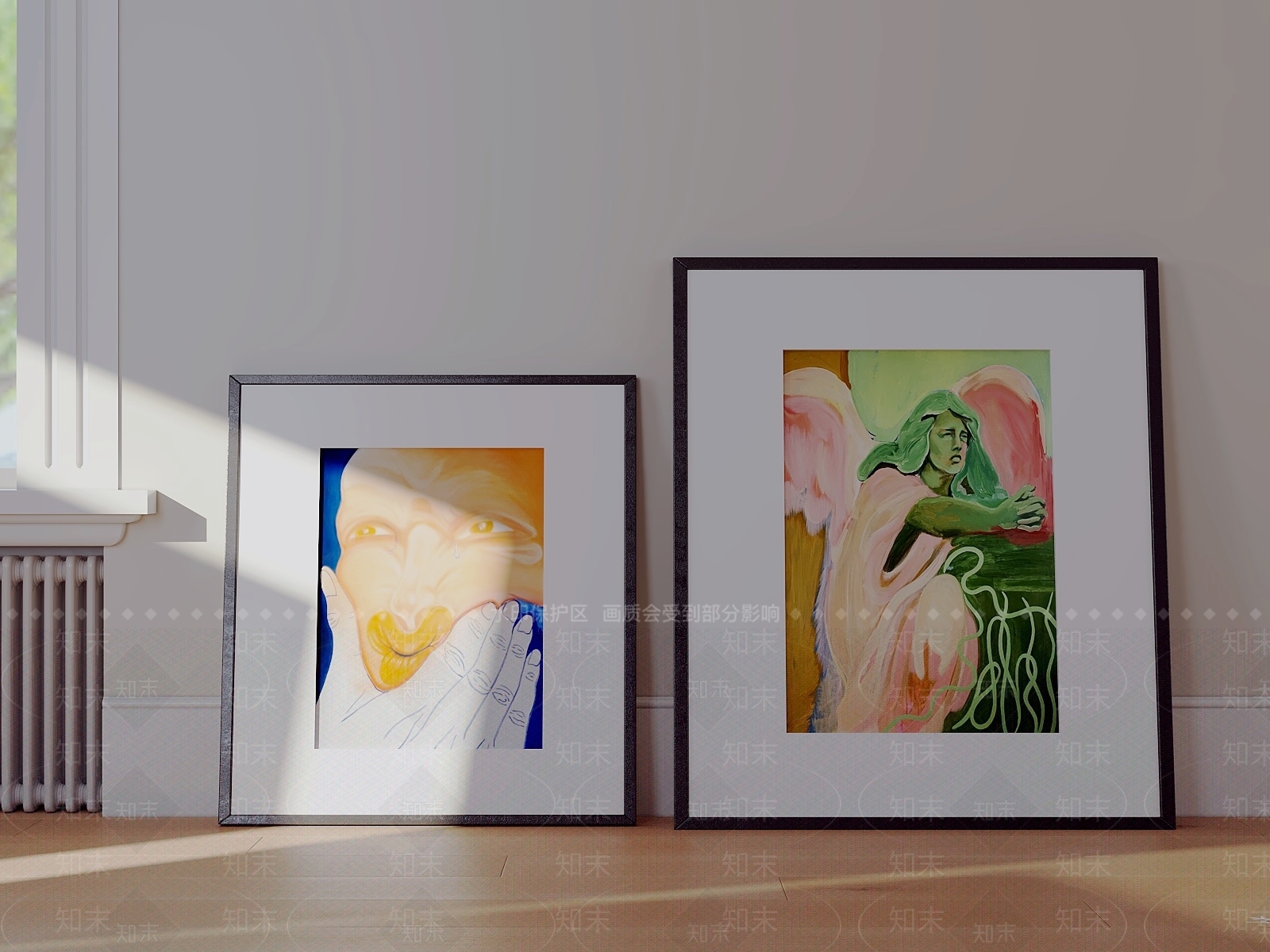 现代简约挂画3D模型下载【ID:1231048964】