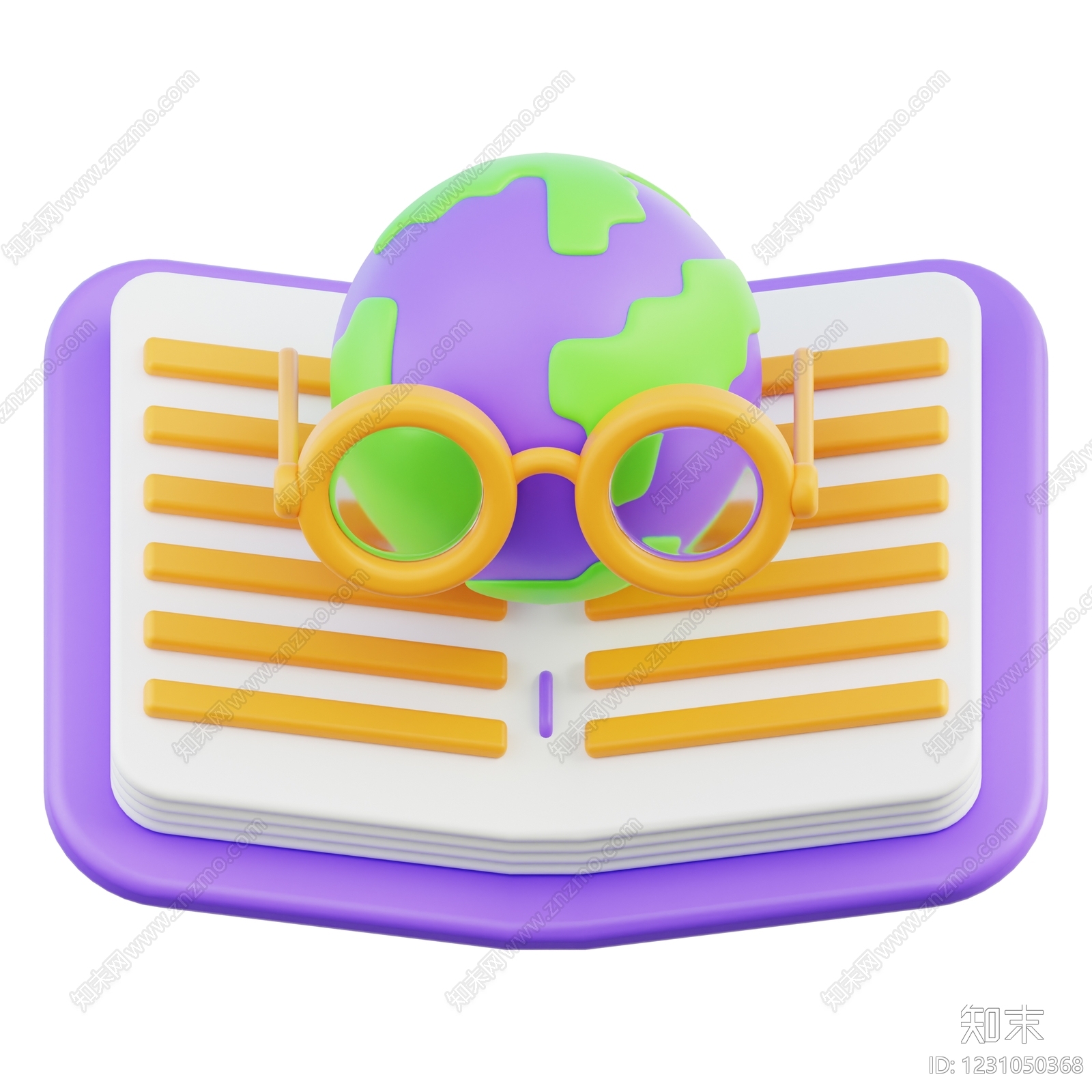 孟菲斯logo3D模型渲染效果图