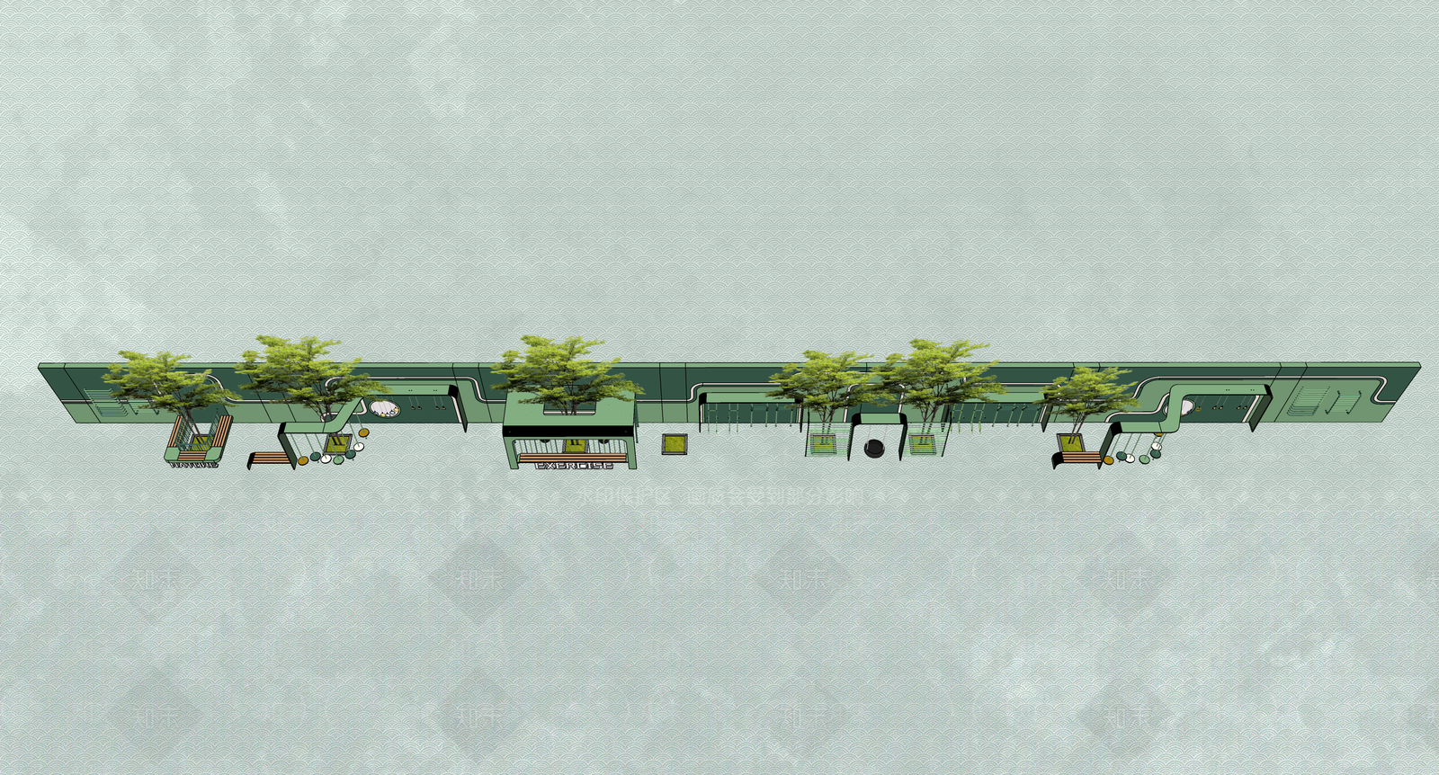 现代主义健身器材SU模型下载【ID:1231054793】