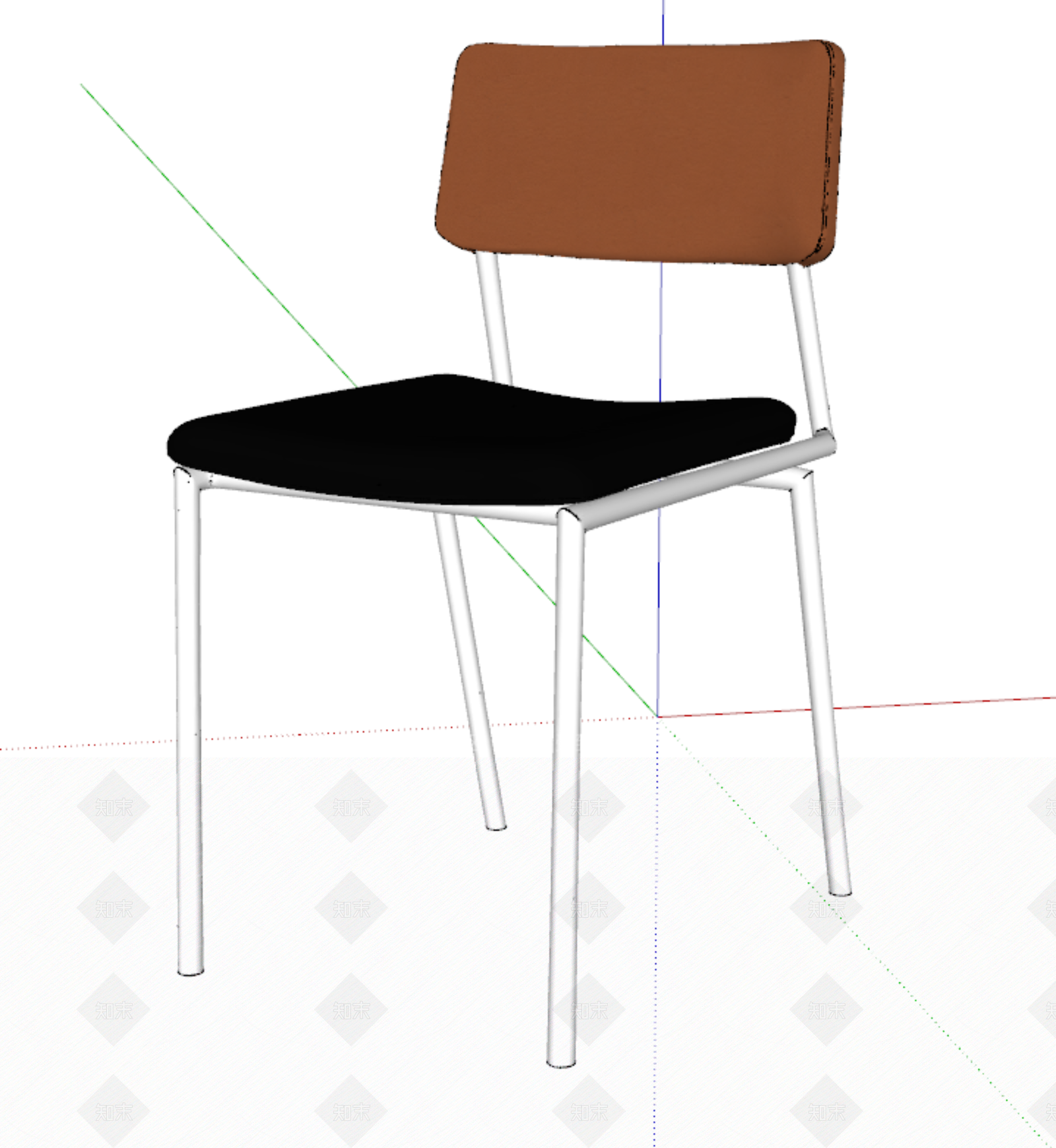 现代简约餐椅SU模型下载【ID:1231065310】