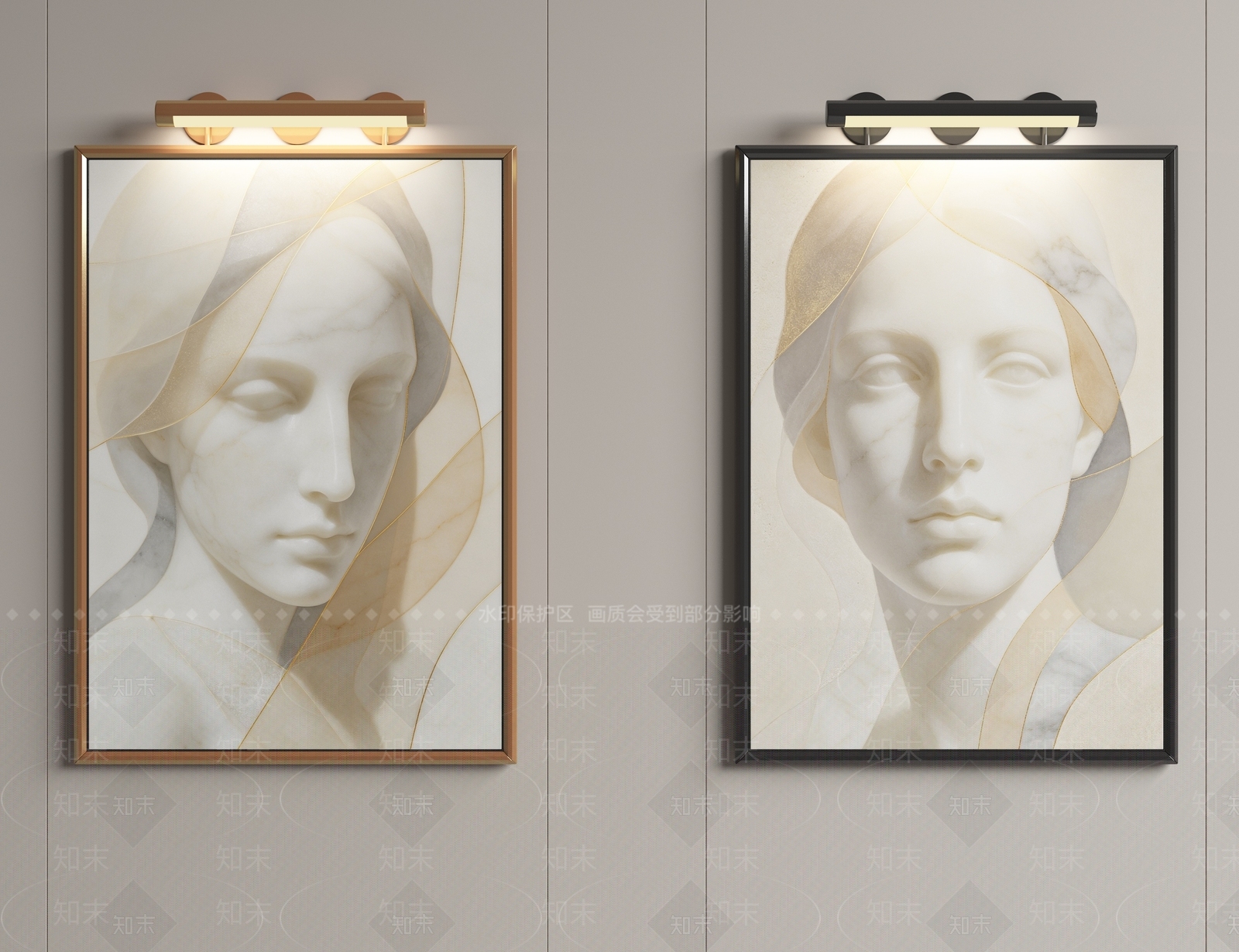 轻奢儿童挂画3D模型下载【ID:1231072573】