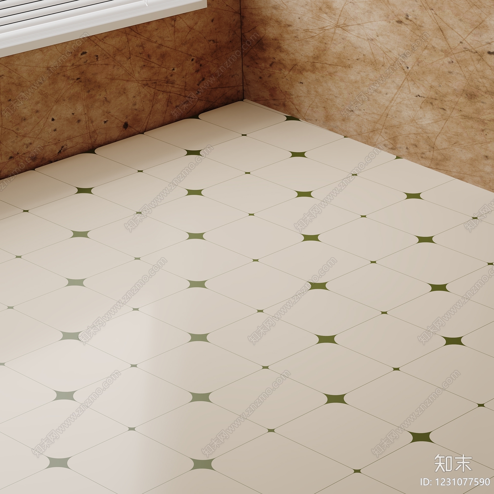复古地砖3D模型下载【ID:1231077590】