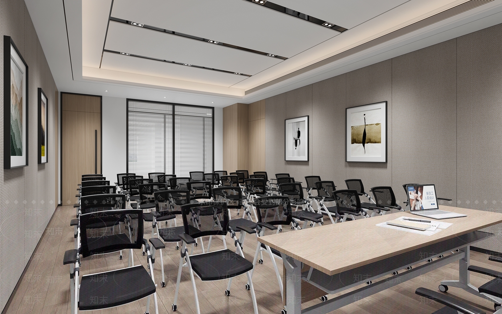 现代简约报告厅3D模型下载【ID:1231079252】