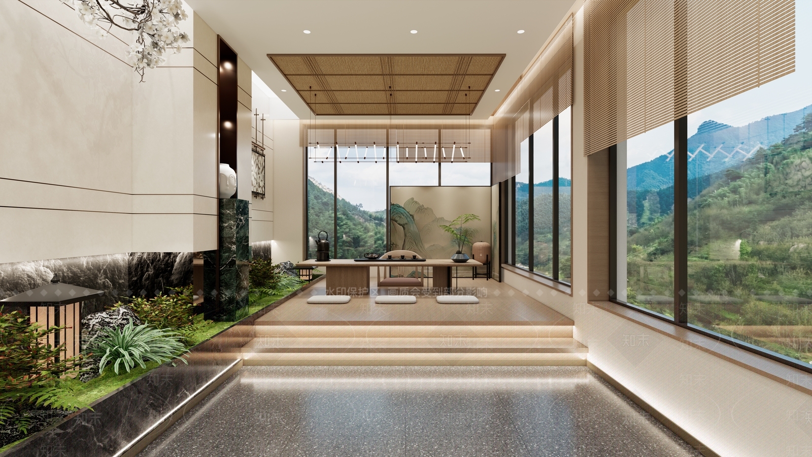 新中式会所SU模型下载【ID:1231080925】