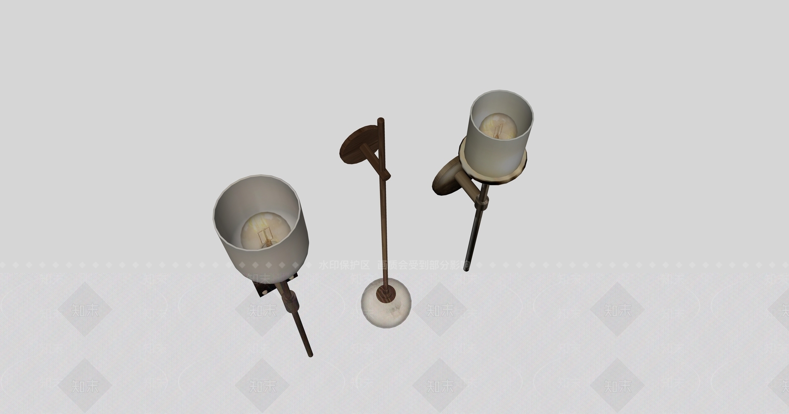 中古风墙面壁灯SU模型下载【ID:1231082656】