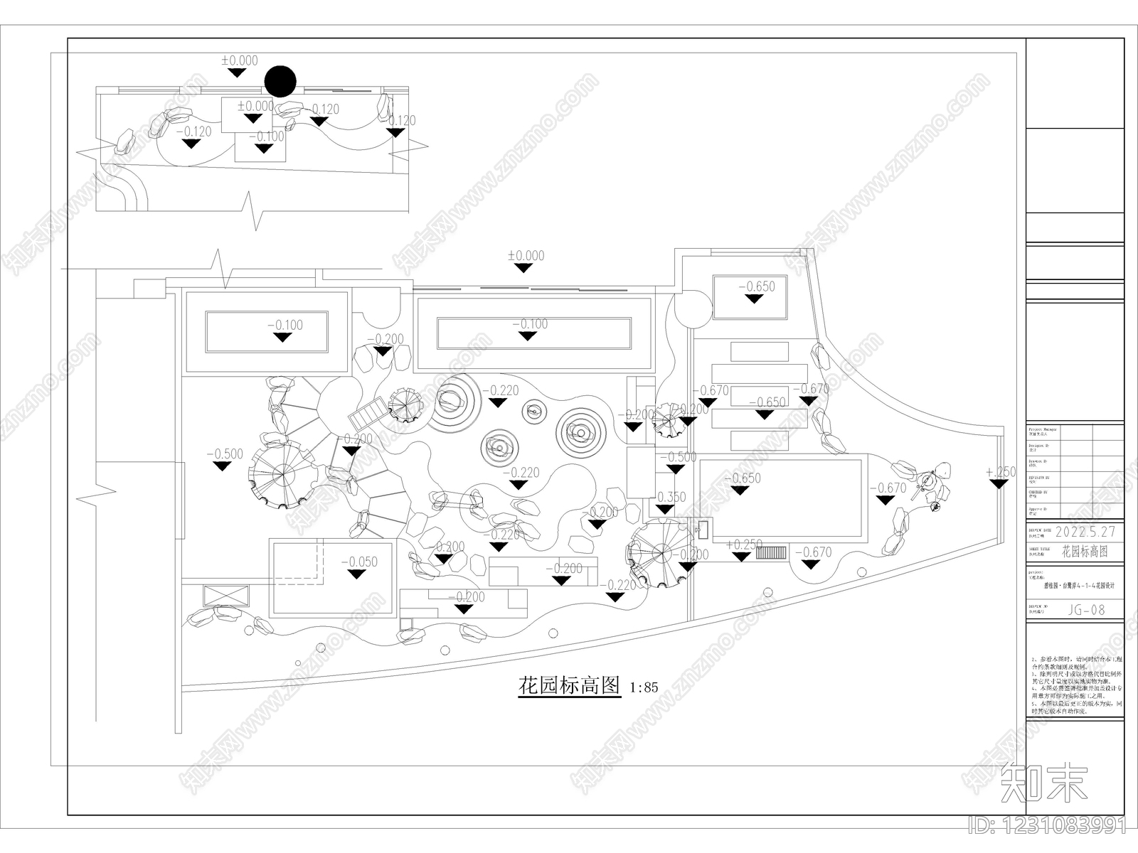 日式庭院花园景观别墅庭院私家庭院CAD施工图效果图cad施工图下载【ID:1231083991】