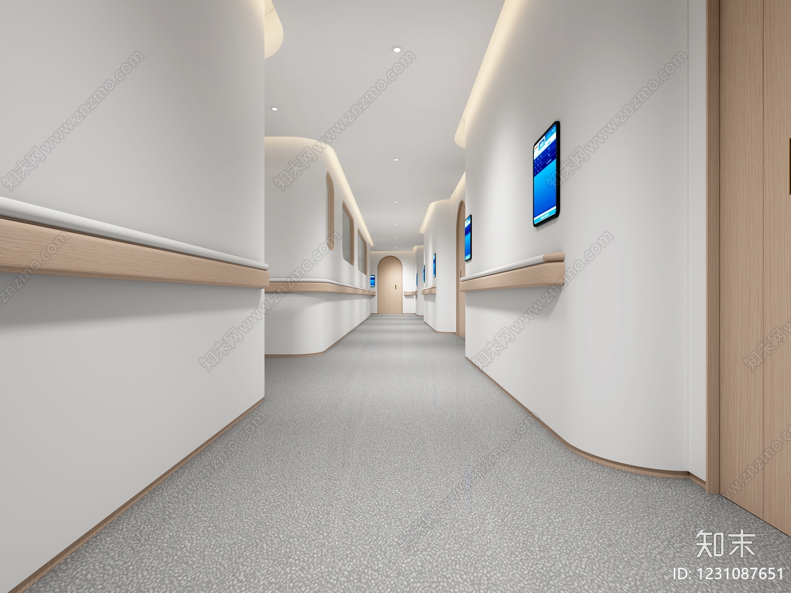 现代简约医院3D模型下载【ID:1231087651】