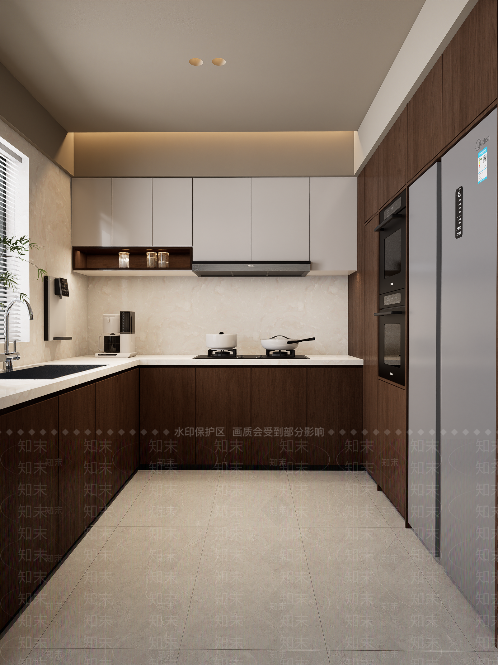 新中式家居餐厅SU模型下载【ID:1231088513】