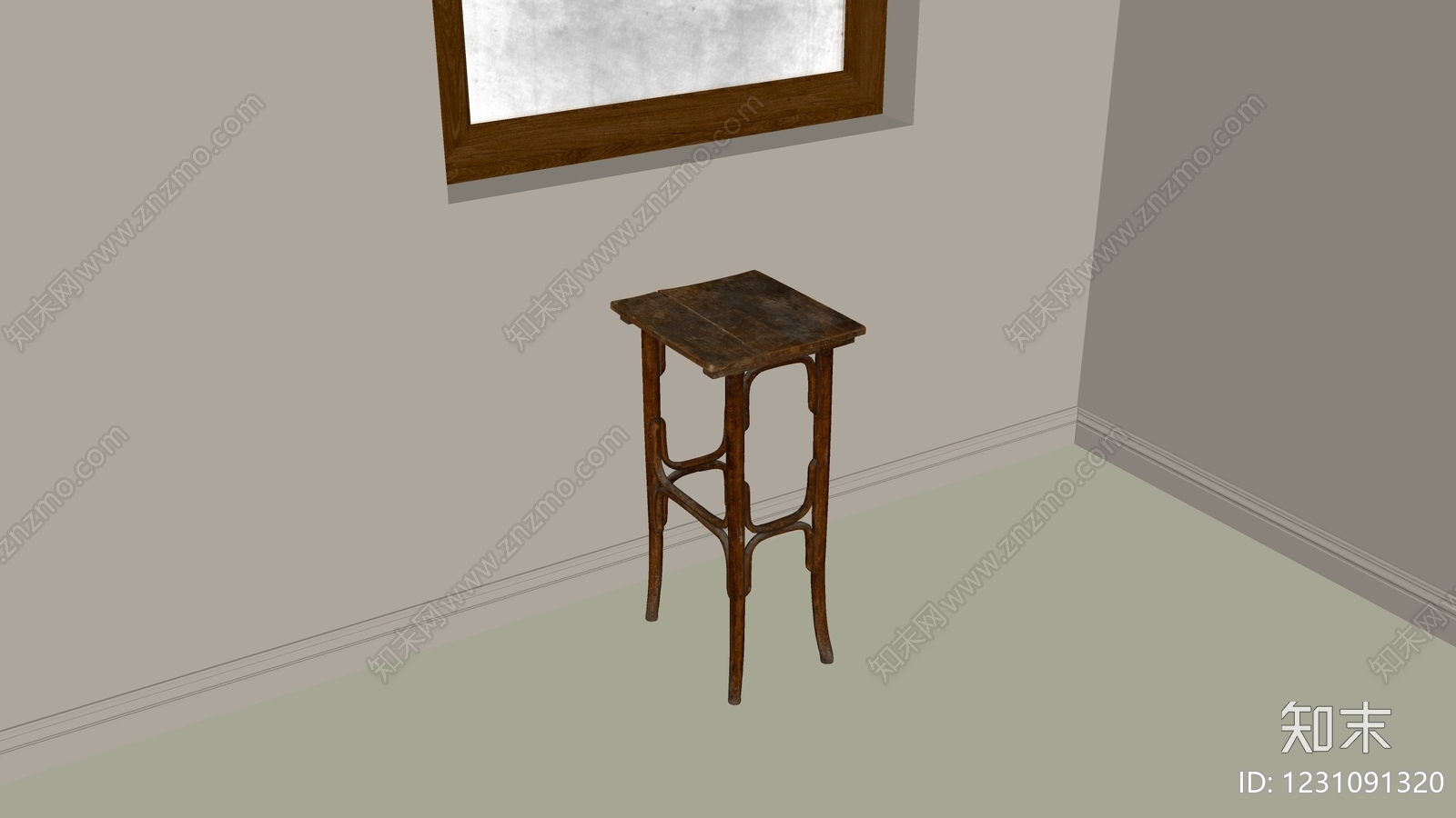 复古其他凳子SU模型下载【ID:1231091320】