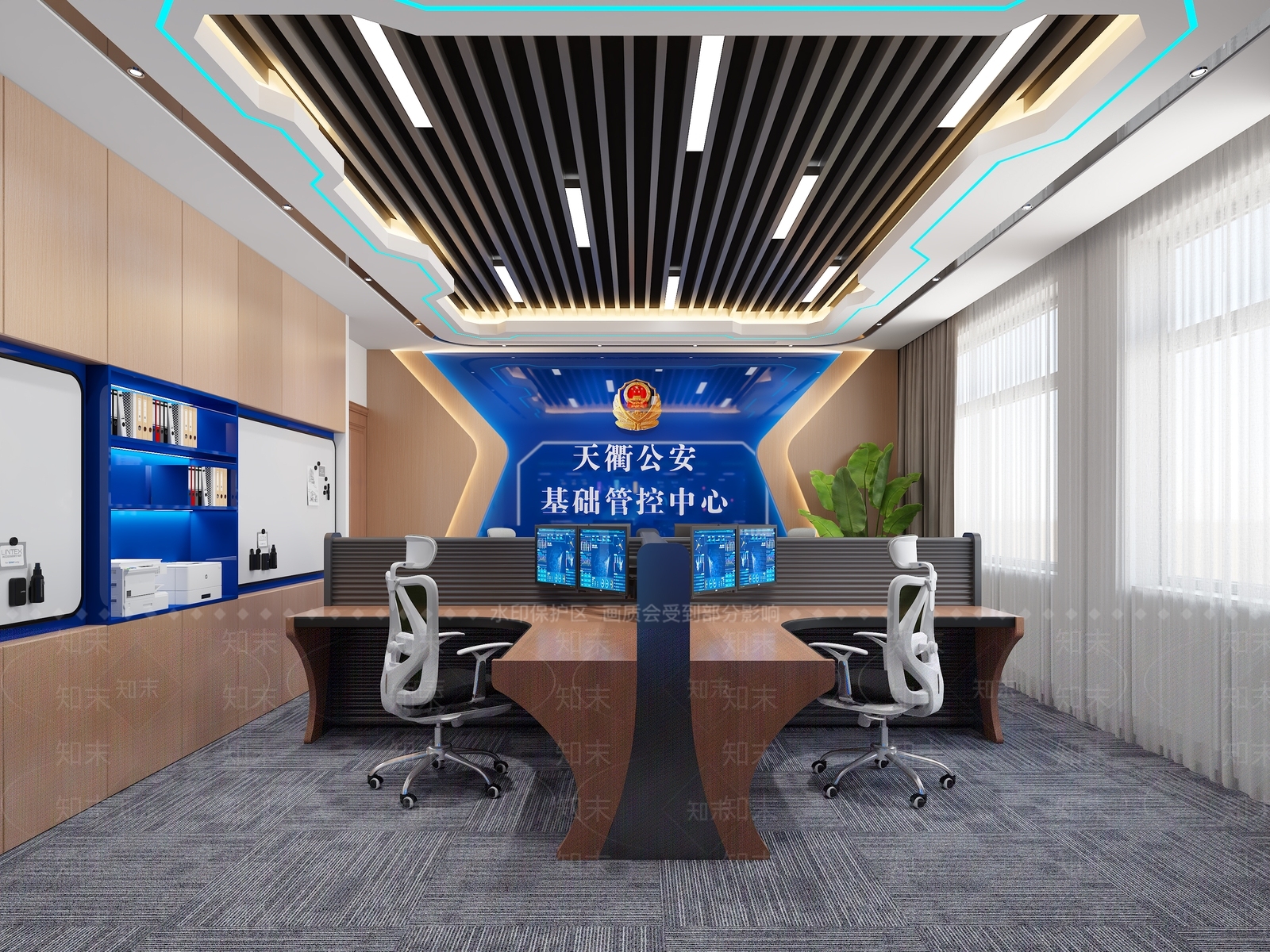现代指挥中心3D模型下载【ID:1231092058】