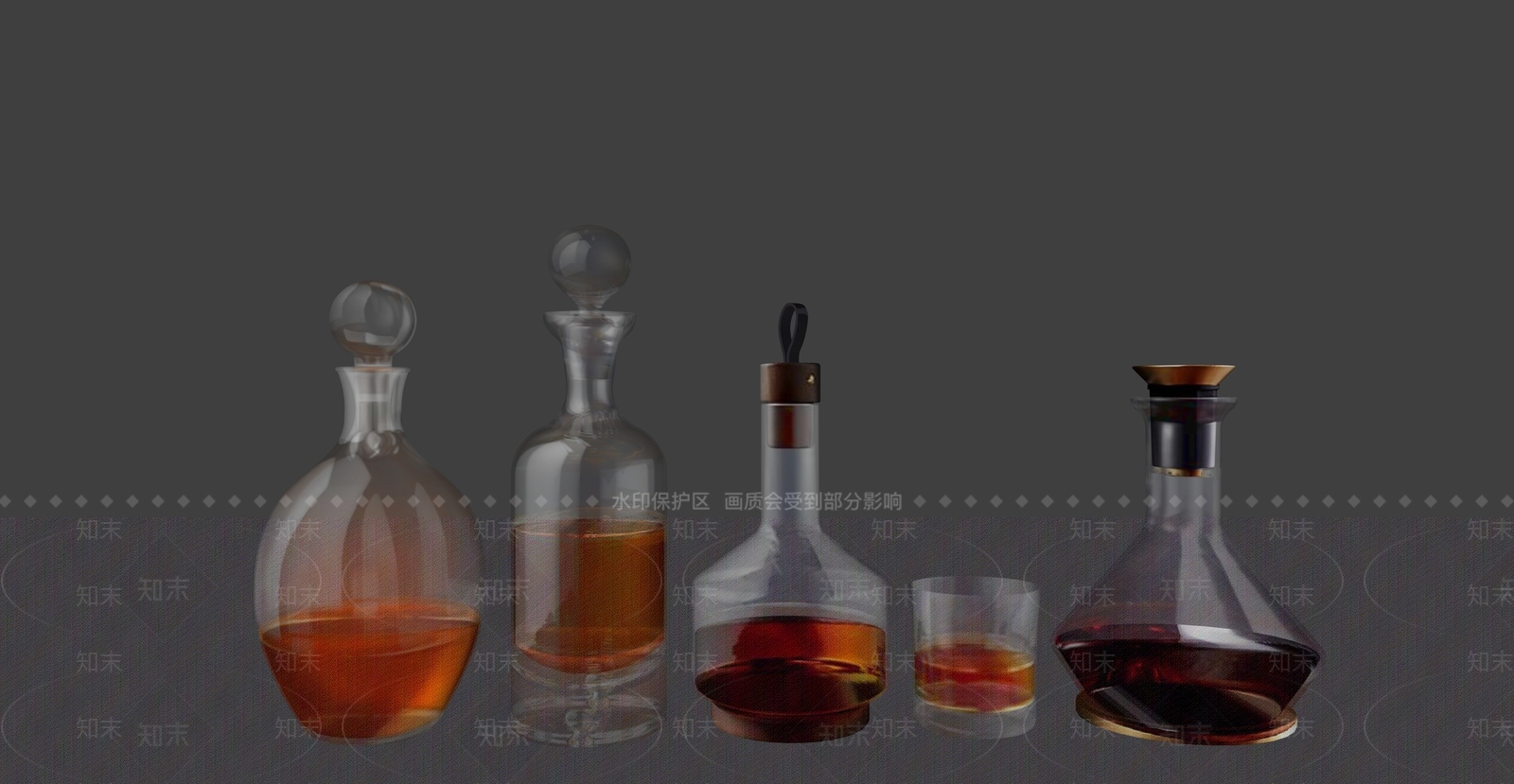 现代酒具SU模型下载【ID:1231093376】
