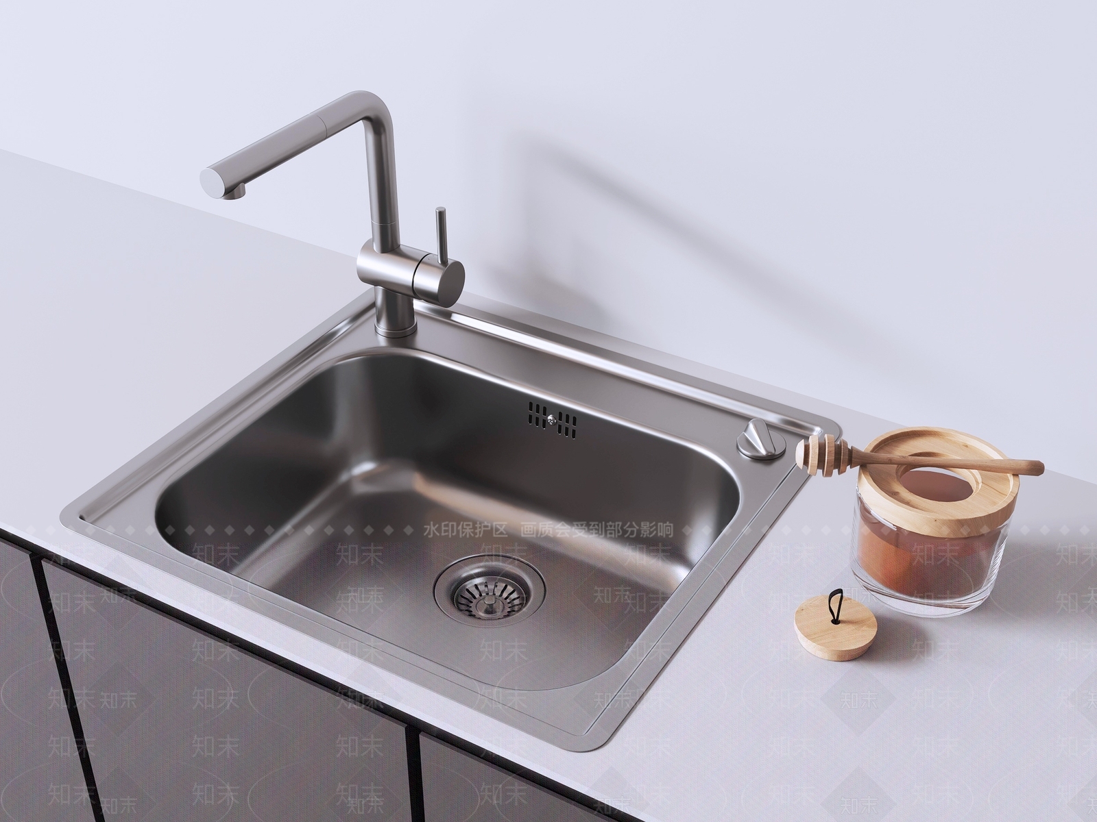 现代简约水槽3D模型下载【ID:1231093456】