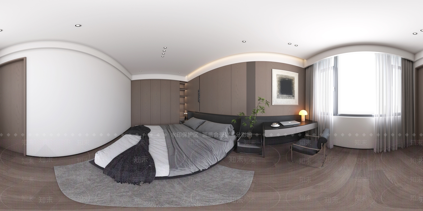 新中式董事长办公室3D模型下载【ID:1231098358】