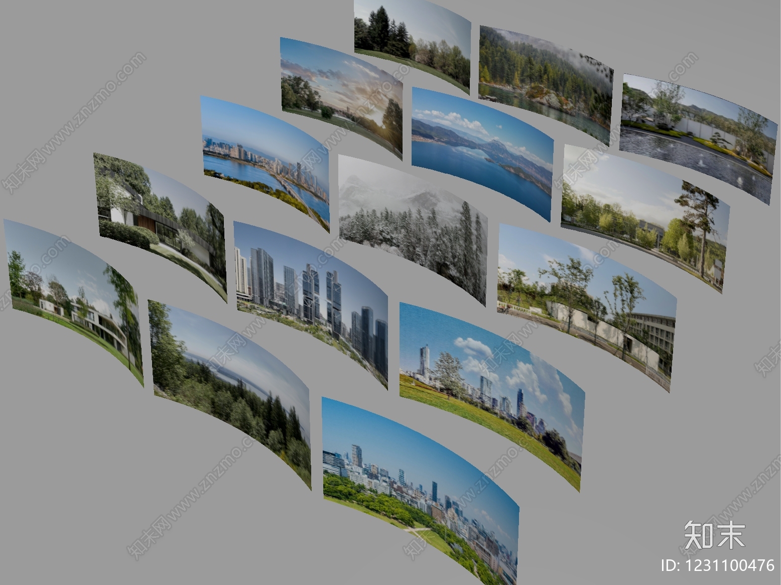 景观公园SU模型下载【ID:1231100476】
