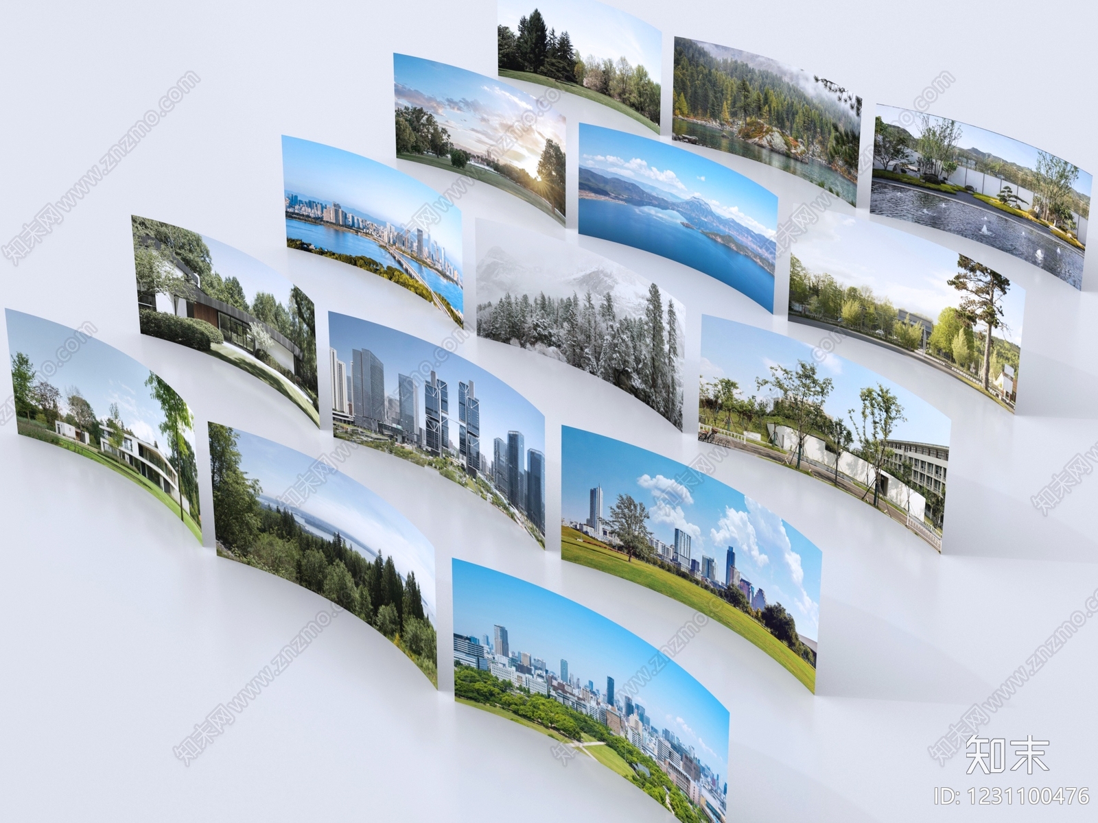 景观公园SU模型下载【ID:1231100476】