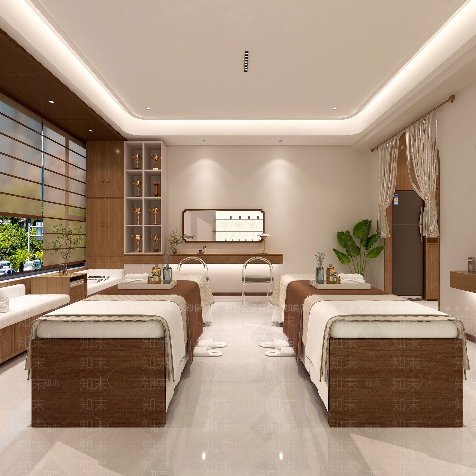 现代简约美容院3D模型下载【ID:1231102373】