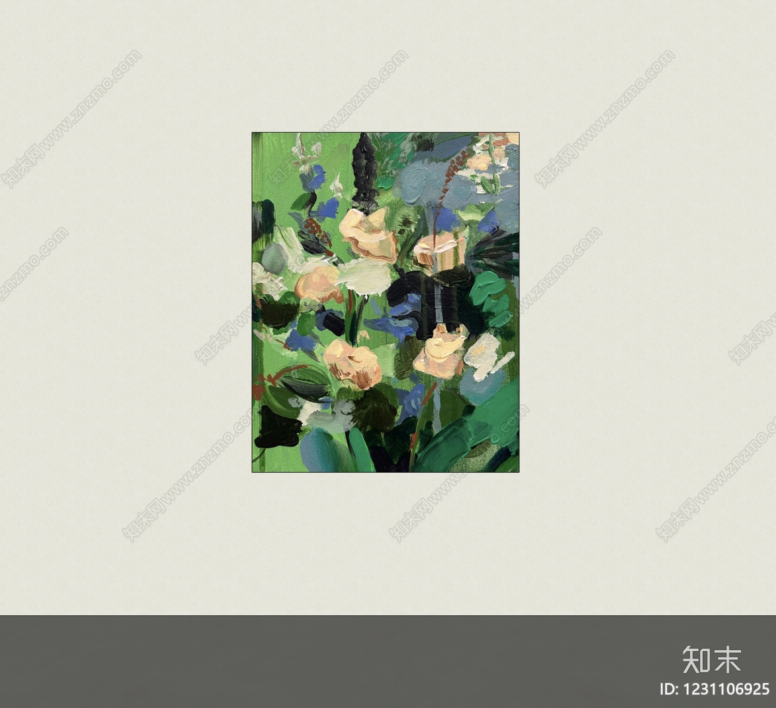 极简油画SU模型下载【ID:1231106925】