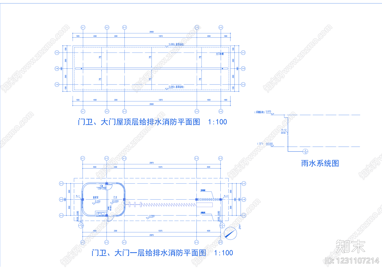 消防给水系统cad施工图下载【ID:1231107214】