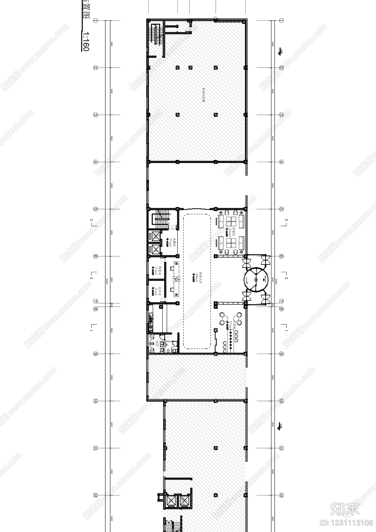 洗浴中心cad施工图下载【ID:1231113108】