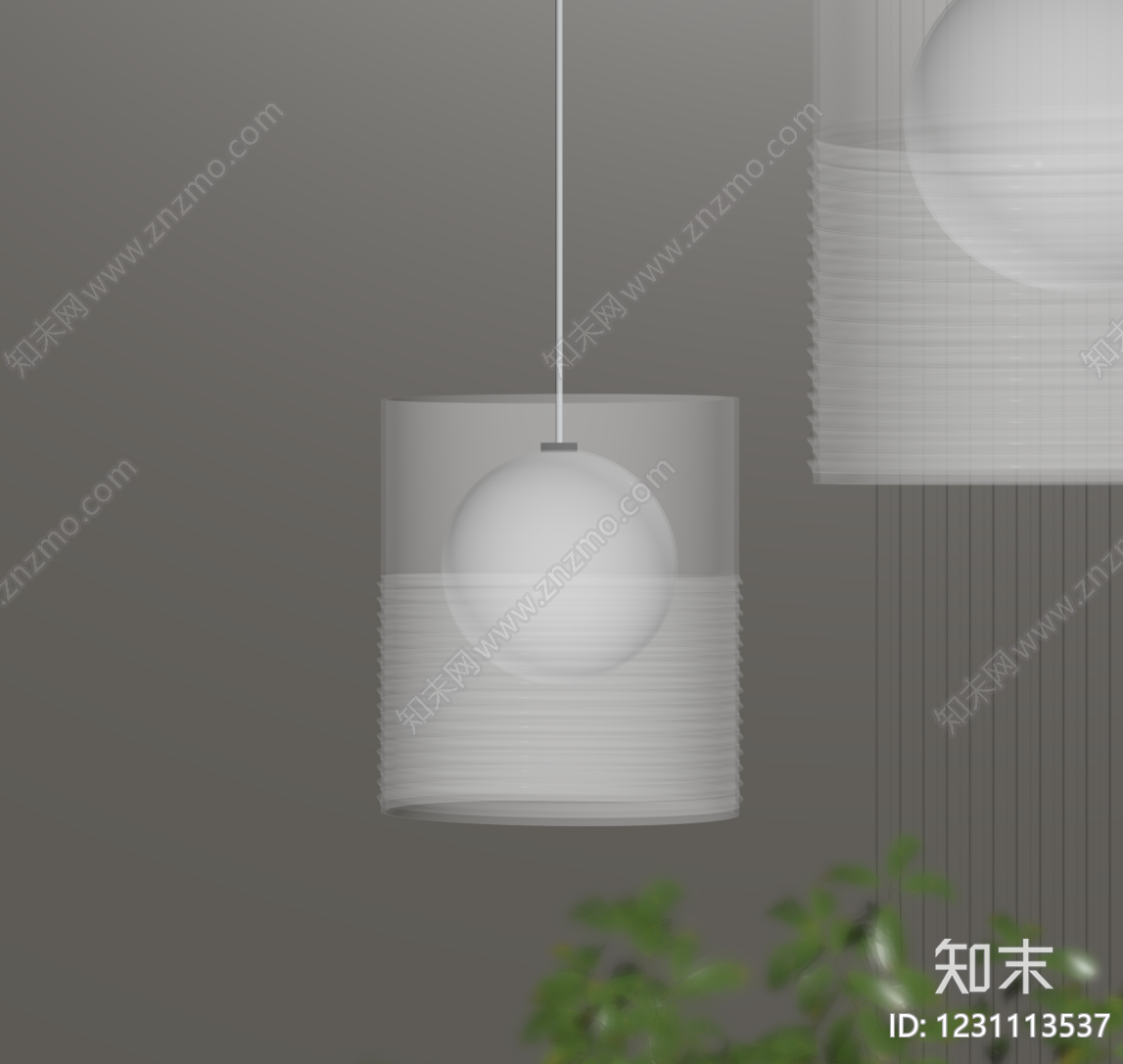 极简儿童房吊灯SU模型下载【ID:1231113537】