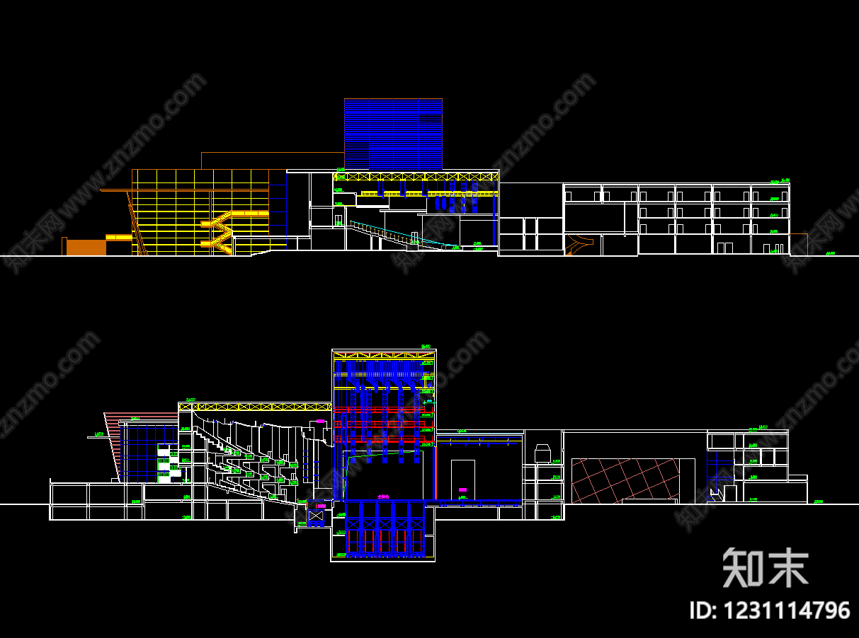 其他文化建筑cad施工图下载【ID:1231114796】