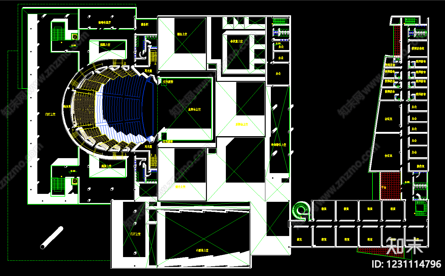 其他文化建筑cad施工图下载【ID:1231114796】
