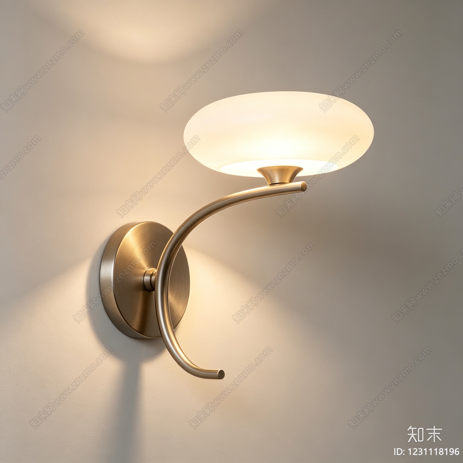 轻奢壁灯SU模型下载【ID:1231118196】