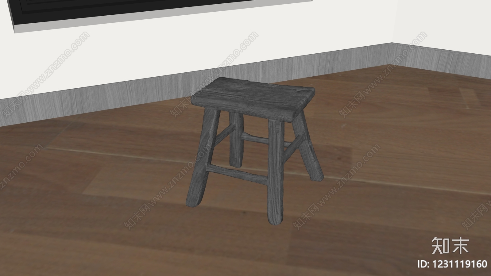 复古其他凳子SU模型下载【ID:1231119160】