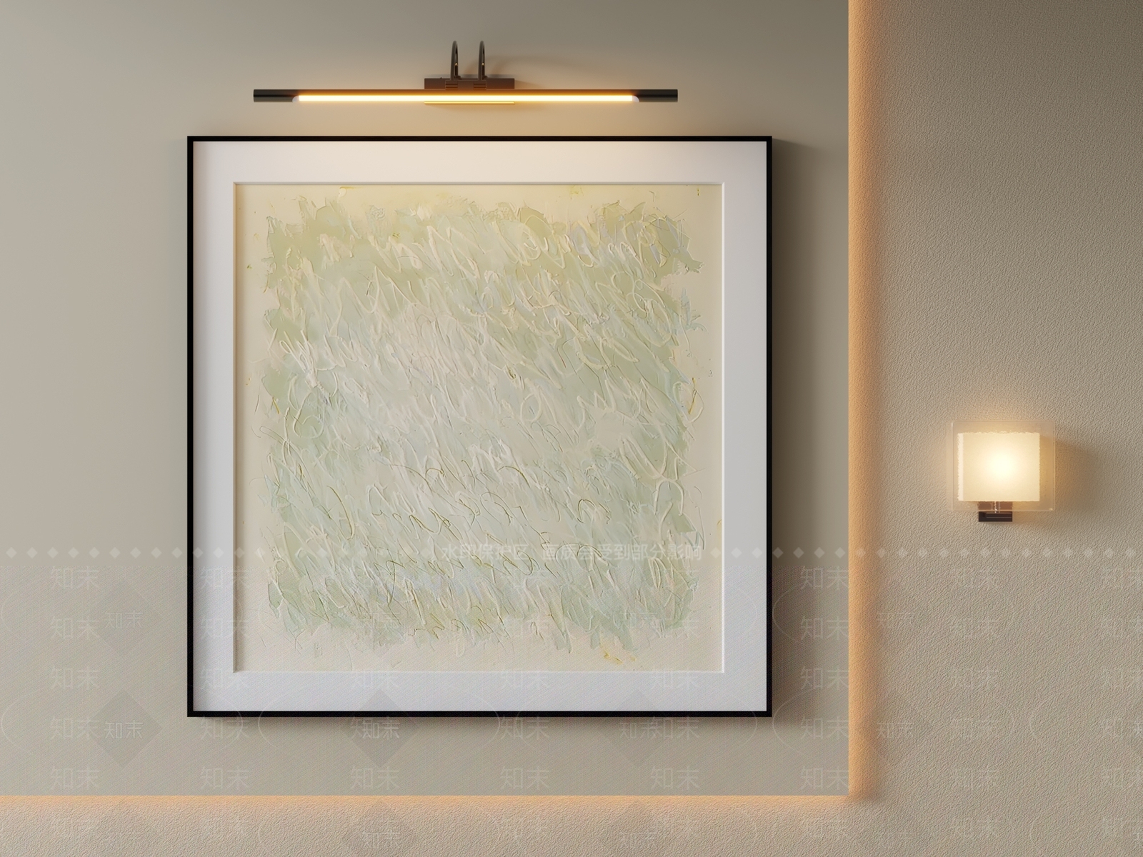 奶油风挂画3D模型下载【ID:1231121470】